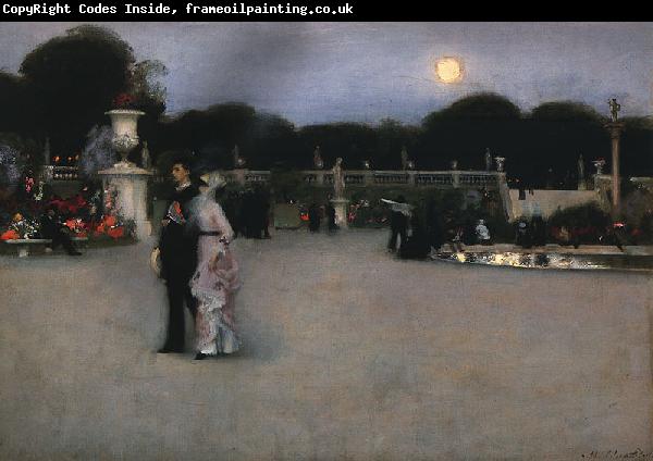 John Singer Sargent In the Luxembourg Gardens